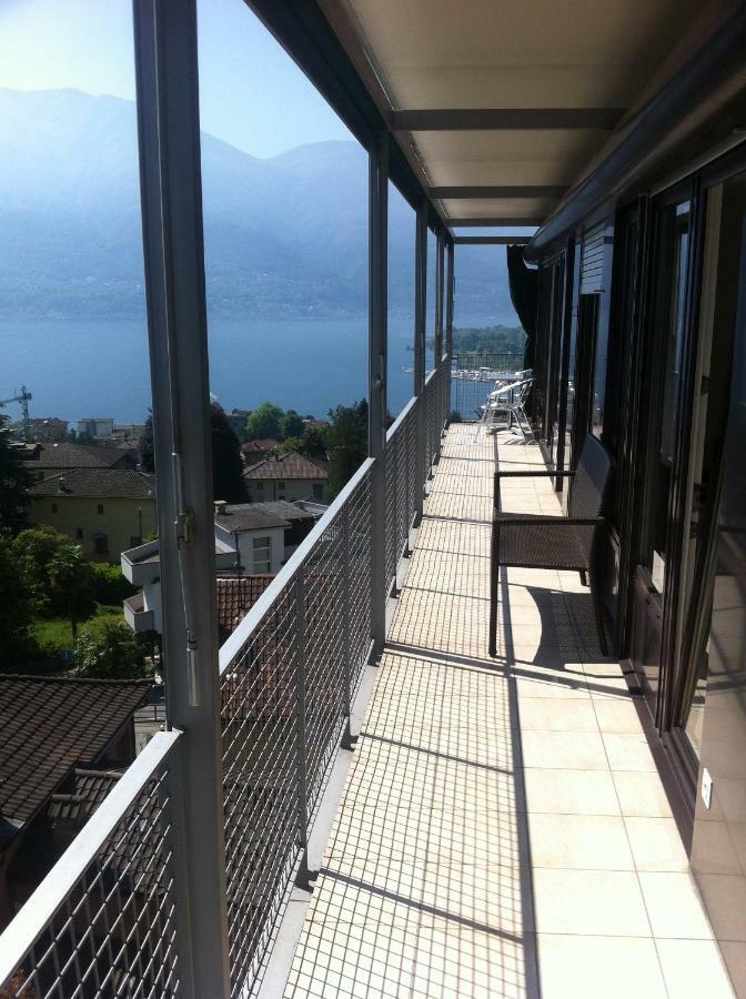Lichtdurchflutete Ferienwohnung Mit Panorama-Sicht Und Schwimmbad/Sauna Muralto Buitenkant foto